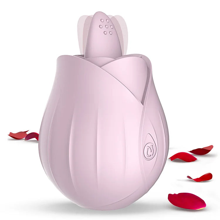 Rose Clitoral Vibrator With A Tongue For Women