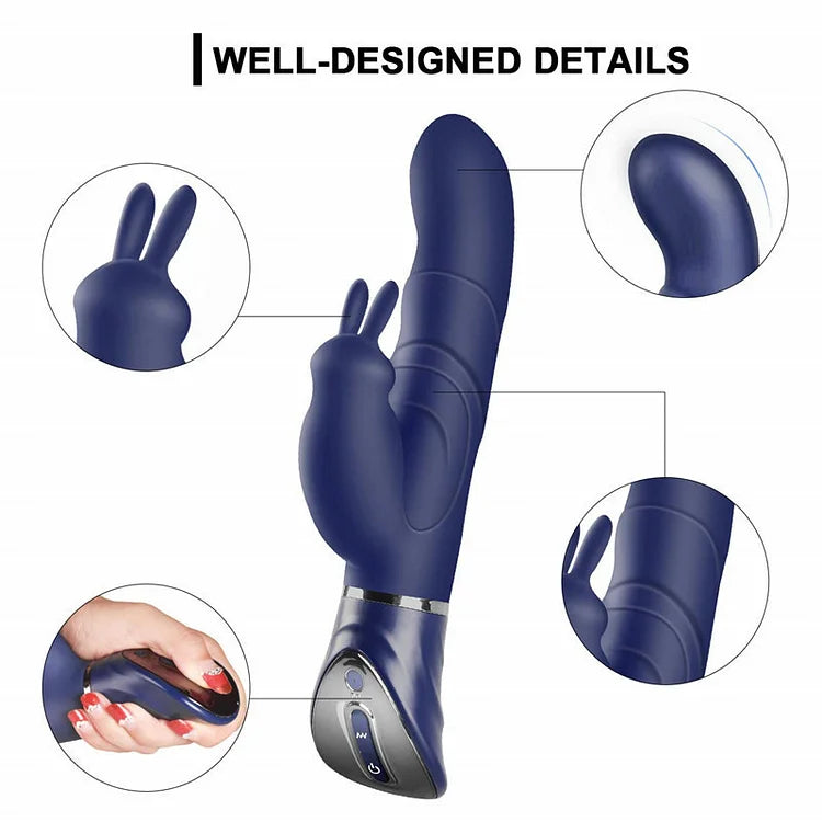 Multi Frequency Vibrator, Female Masturbator, Intelligent Heating, Double Strong Shock Massage Stick, Adult Sex Products Manufacturer