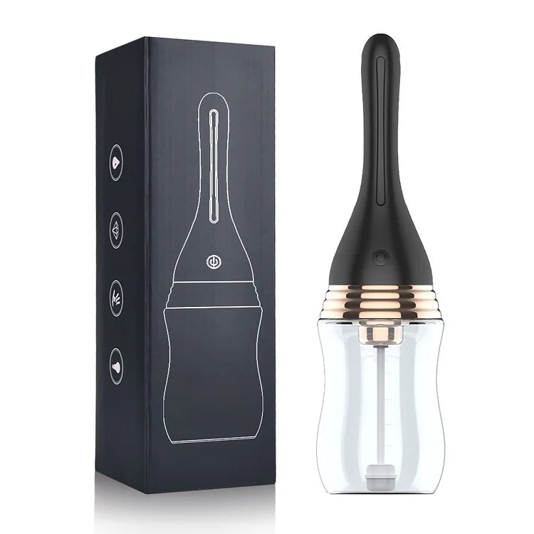 Electric Water Jet Vibration Enema Anal Cleaner Adult Sex Product