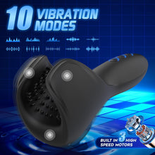 Load image into Gallery viewer, 10 Bite Vibrating Modes Male Masturbator Vibrator