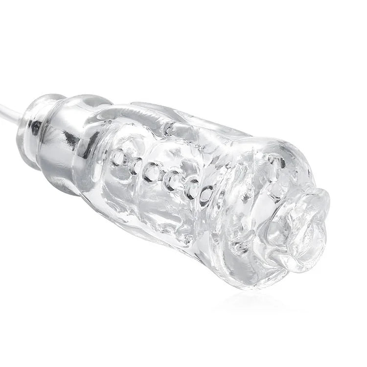 10 Frequencies Transparent Blow Job Vibrating Masturbator