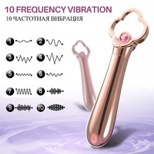 Load image into Gallery viewer, 10 Powerful Pulsating Bullet Vibrators Finger Mini Massager