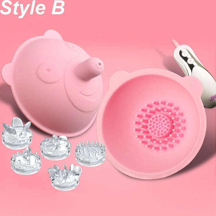 Momo Bear Breast Massager Stimulates, Stimulates, Sucks Breast Nipple, Climates, And Kneads Women's Tools