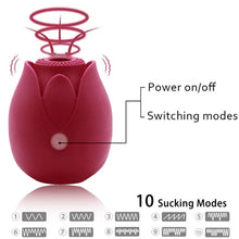 Load image into Gallery viewer, Rose Lotus Fun Products Sucking Vibrating Egg Skipping