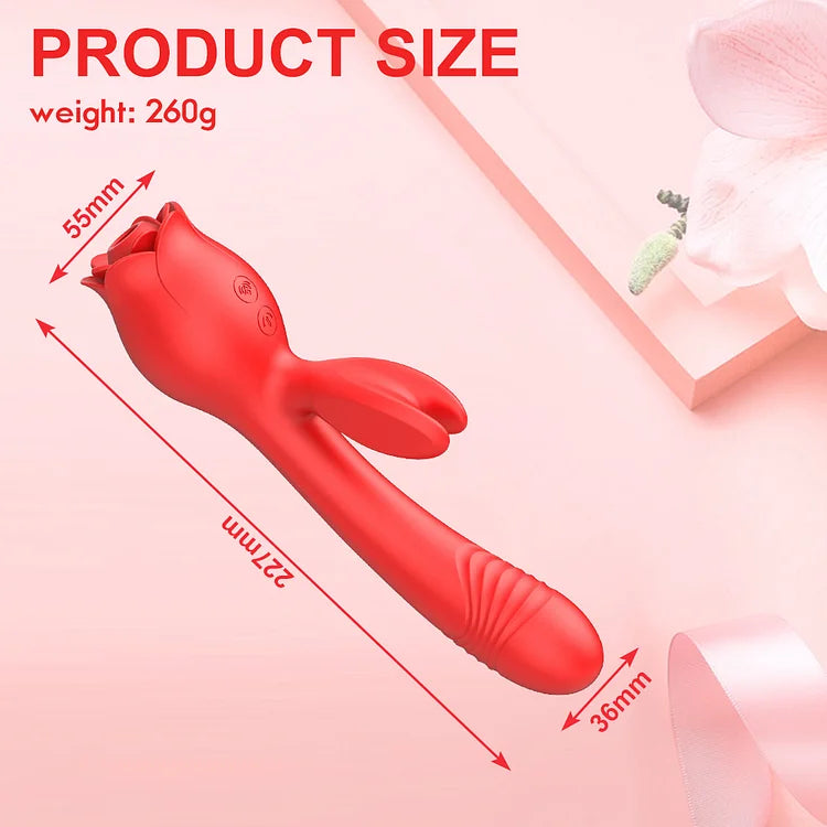 Rose Rabbit Vibrator G Spot Clitoral Stimulator