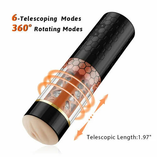 Samurai 3.0 - 10 Thrusting Spinning Telescopic And Rotating Masturbation Cup