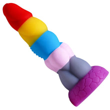 Load image into Gallery viewer, Mixed Color Cotton CandyAnal Plug Male And Female Masturbation Device Silicone Fake Penis Fun Gun Machine Adult Products