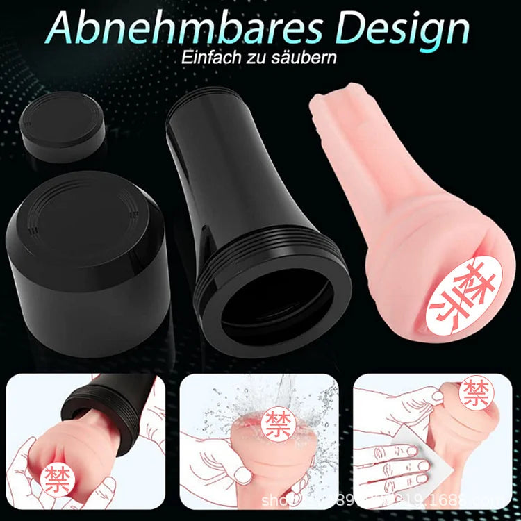 Aircraft Cup Male Full-automatic Reverse Mold Vibration Solid Doll Male Masturbator