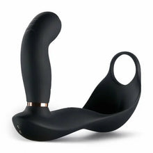 Load image into Gallery viewer, 7 Vibrating &amp; Pulsating Balls Teasing Butt Plug with Cock Ring