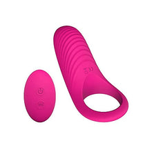 Load image into Gallery viewer, Vibrating Cock Ring, Remote Control 9-Speed Penis Ring Vibrator Medical Silicone Waterproof Rechargeable Powerful Vibration Sex Toy