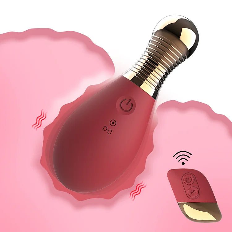 Remote control mini perfume bottle jumping egg multi-frequency strong shock bean stimulation friction R head vibrator