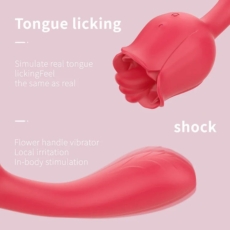 Rose Vibrator With Handle