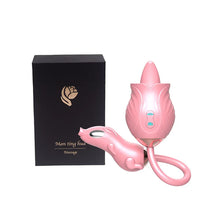 Load image into Gallery viewer, New Rose Double Head Tongue Licking Vibration Jump Egg For Women