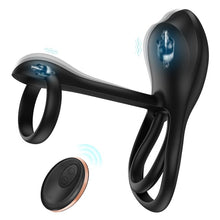 Load image into Gallery viewer, 3-in-1 Cock Ring - Couple Remote Control Vibrating Cock Ring