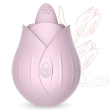 Load image into Gallery viewer, Rose Clitoral Vibrator With A Tongue For Women