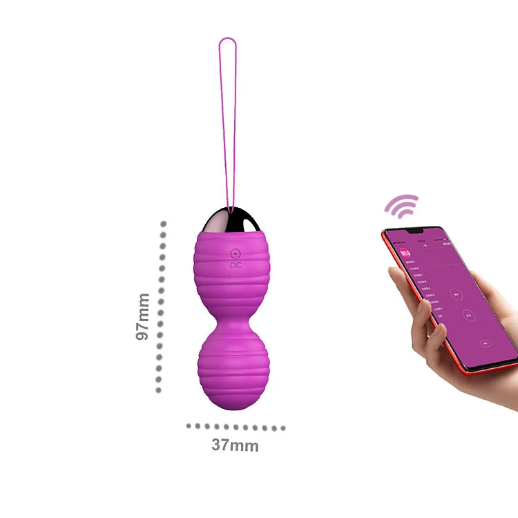 Ben Wa Massage Balls With 2 In 1 Wireless Remote Control Kegel Female Masturbation