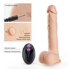 Load image into Gallery viewer, Rotary Telescopic Thrust Dildo Rocking Toy Vibration Stimulation Clitoris Anus Uterine Cavity Lifelike Strong Sucker