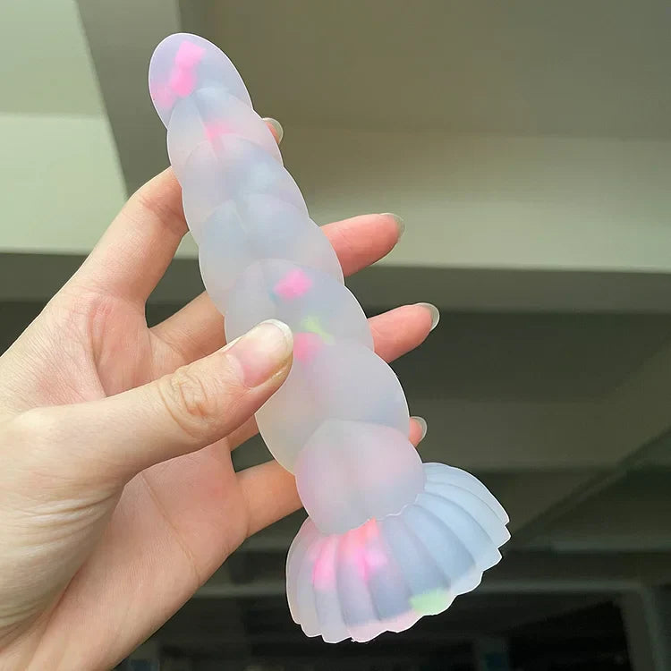 Luminous Anal Plug With Sucker Multi Color Silicone Butt Sex Toys