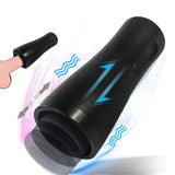 Black Telescopic Aircraft Cup Male Masturbation Penis Exercise Trainer