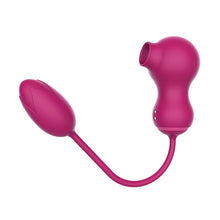 Load image into Gallery viewer, Rose Vibrator Clitoral Sucking Vibrator with Vibrating Egg, 2 in 1 Clit &amp; G-spot Stimulator with 7 Suction &amp; 7 Vibration Modes