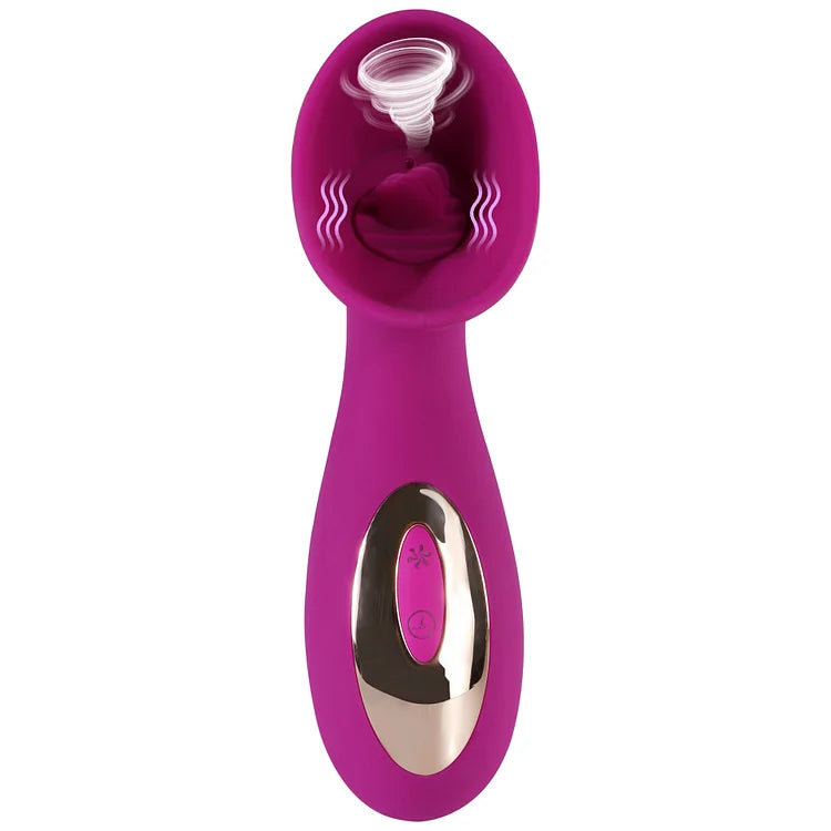 Sucking Tongue And Licking Vibrator For Women's Suction Vibrator For Going Out Remote Control Adult Sex Goods Strong Shock