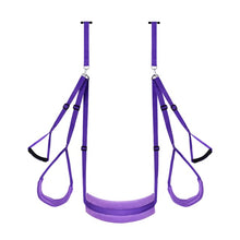 Load image into Gallery viewer, Door Swing - Upgraded Sex Swing with Hand Rings, Black and Purple