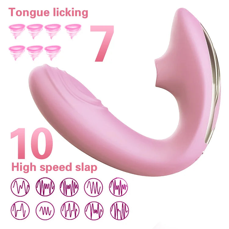 New Vibrator Female Tongue Licking Sucking Clitoris Toy For Adult