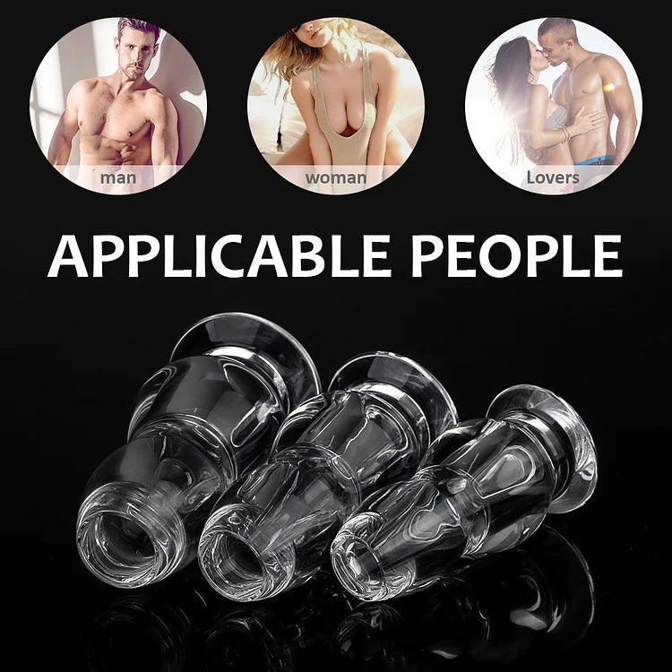 Acrylic Anal Beads Butt Anal Plug Set