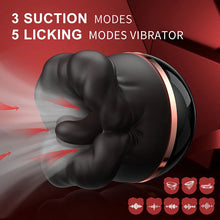 Load image into Gallery viewer, Tongue Sucking Large-mouth Female Masturbator Massager Rechargeable Vibrator