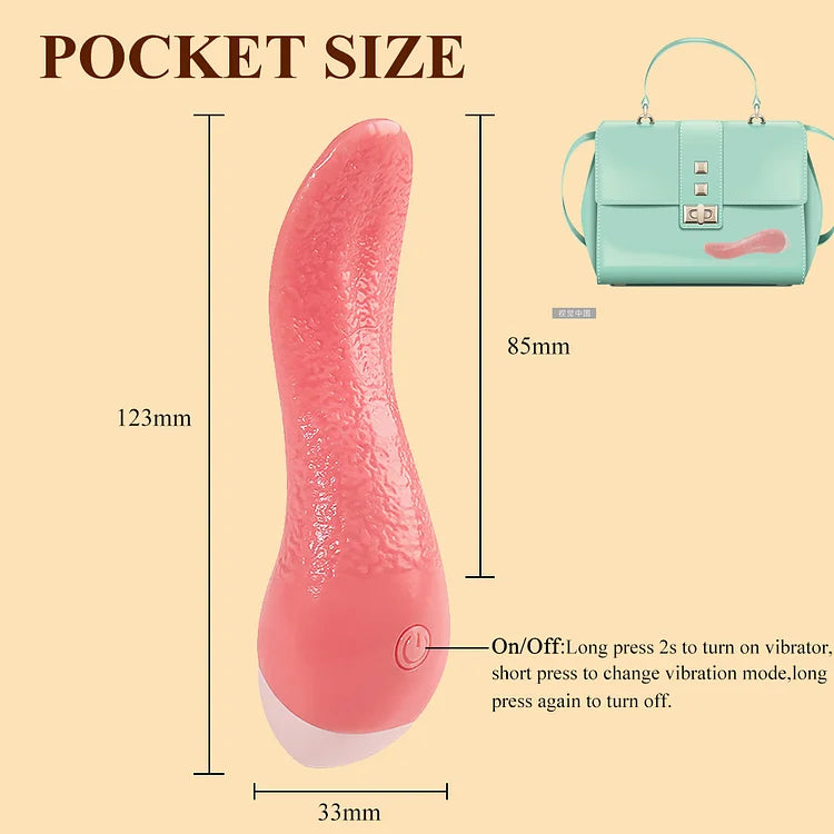 Tongue Licking Vibrator For Women G Spot Clitoral Stimulator