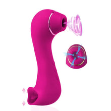 Load image into Gallery viewer, Clitoral Sucking &amp; Licking G Spot Vibrator for Double Stimulation, Clit Tongue Stimulator Vaginal Breast Nipple Massager