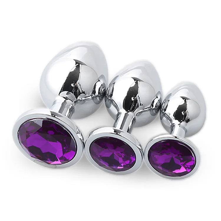 Adult Sex Toy Gem Anal Plug Set