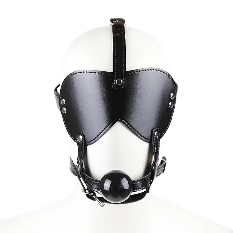 Bdsm Mouth Ball Gag With Eyeshade Combination Set Sex Toy For Adults