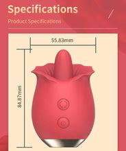 Load image into Gallery viewer, Powerful Rose Toy Vibrator With Tongue Licking Oral Nipple Clit Clitoris Stimulator