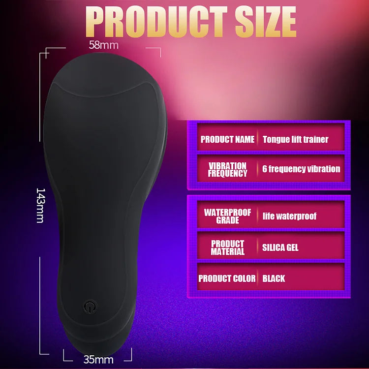 6 Frequency Vibraton Tongue Licking Penis Trainer Masturbator Cup