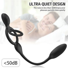 Load image into Gallery viewer, Husband And Wife Share Double Shock Male Anal Stopper Prostate Massager G-spot Vibration Sperm Locking Masturbator Adult Products