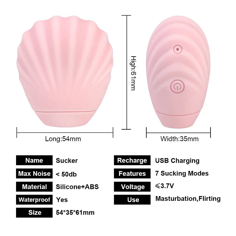 Mini Shell Usb Charging Clitoris Sucker Vibrators For Women