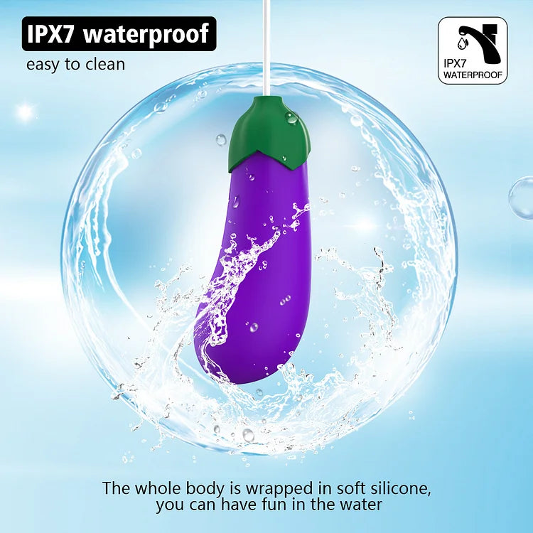 Wireless Eggplant Bullet Vibrator Love Eggs with 10 Vibration Modes