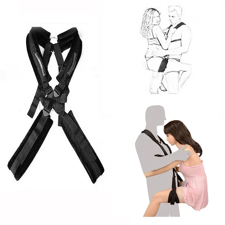 Double Shoulder Back Swing Strap Husband And Wife Sex Aids