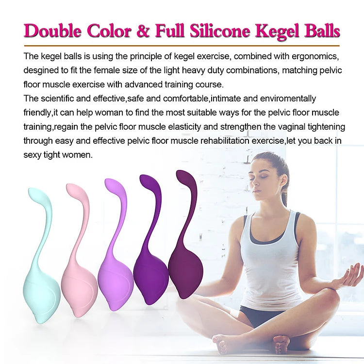 5pcs Silicone Kegel Ball Smart Vagina Trainer Exercise Vagina Ball Tightening Massager