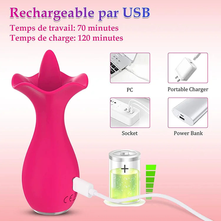 Rose Licking Vibrator Toy