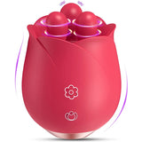 S475 Three Pistils Tongue Kneading And Vibrating Rose Toy