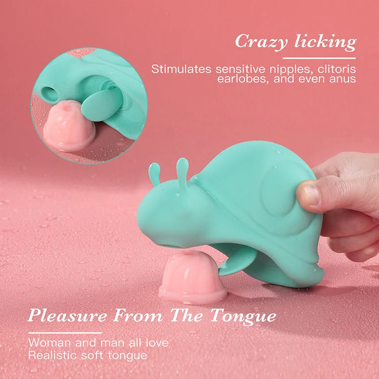 New Snail Sucking Cute Little Jumping Egg Female Orgasm Tongue Licking Vibration Masturator Adult Sex Toys