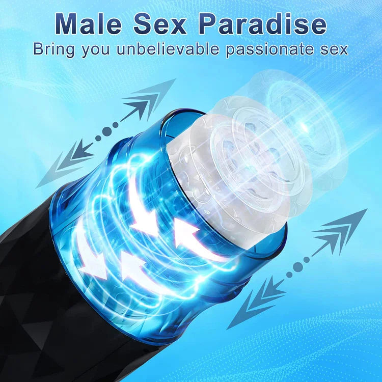 Fully Automatic Rotary Telescopic Sucking Aircraft Cup Intelligent Voice Heating Vibration Comfort Toy