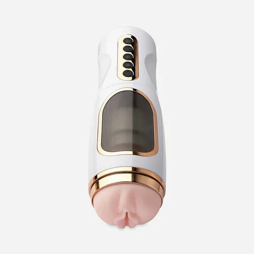 Gleamy Telescoping Heating Voice Vibration Masturbation Cup