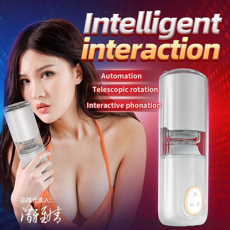 Full Automatic Telescopic Rotating Aircraft Cup Men's Balanus Masturbation Exerciser Adult Sex Toys Wholesale