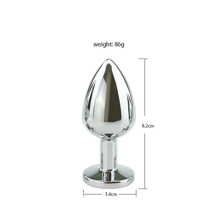 Stainless Steel Anal Butt Plug Fantasy Anal Stimulation Toy