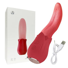 Load image into Gallery viewer, Upgraded Rose - 20 Frequency Tongue Licking Vibrator