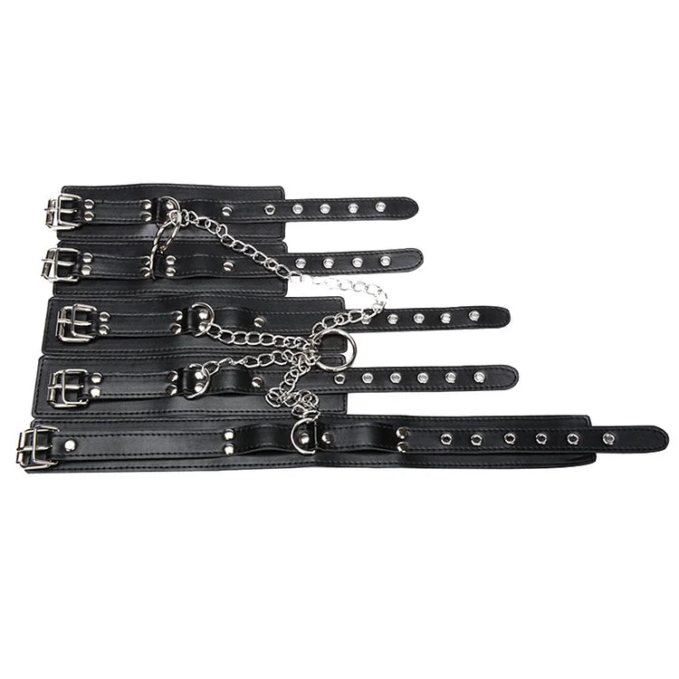 Female Slave Sm Correctional Instruments Of Torture Binding Binding Set Handcuffs Collar Men's And Women's Human Products Husband And Wife Fun Toys