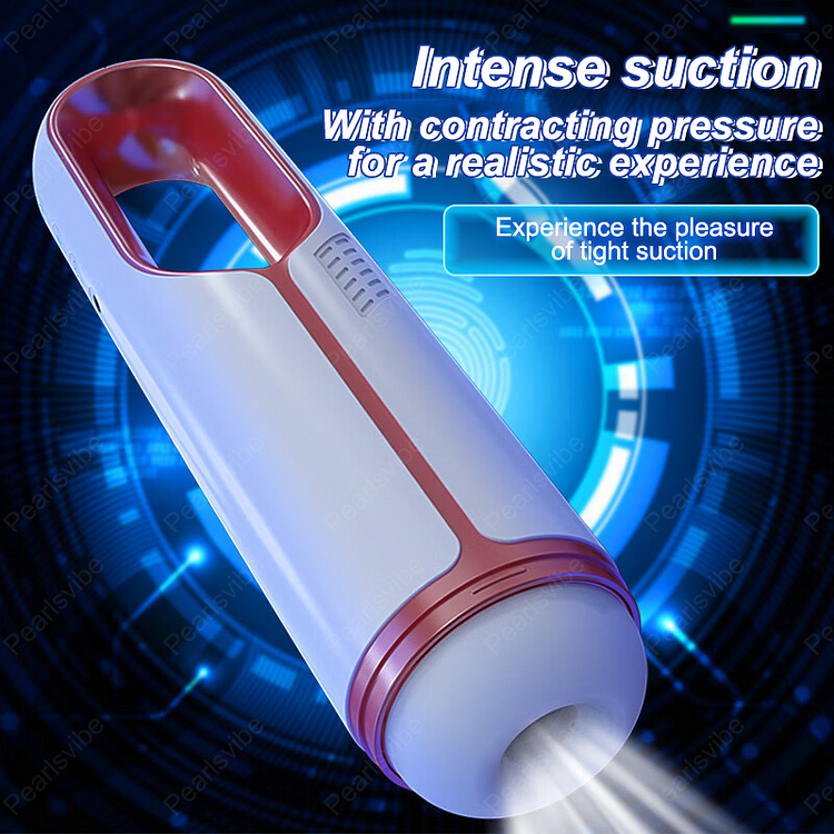 Vacuum Telescopic Suction Penis Massager Male Stroker